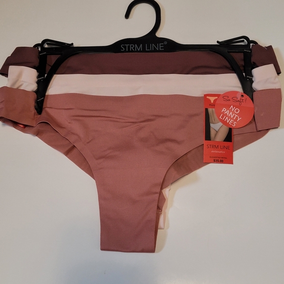 Pink nude and mauve thongs pack - Picture 1 of 4